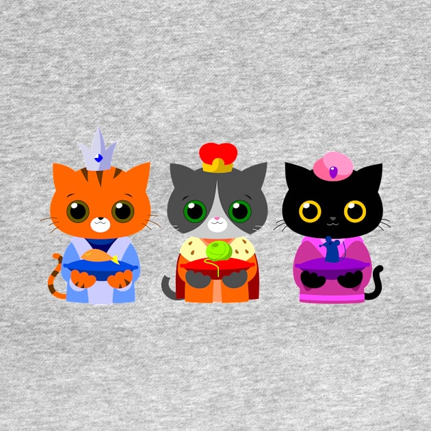 The Three Wise Cats by tuditees